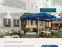 Tablet Screenshot of hotel-jaegerheim.de